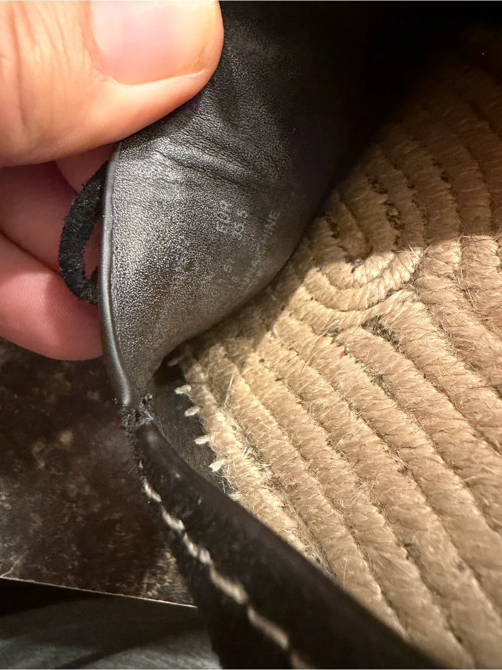 Coach Black Suede Espadrille Slip-On Loafers